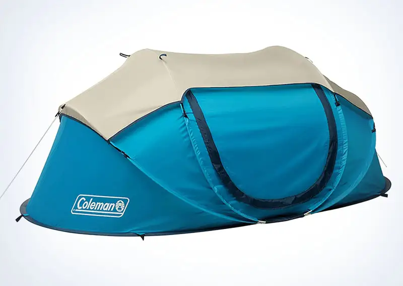 Coleman Pop Up Tent, with rain cover, blue color