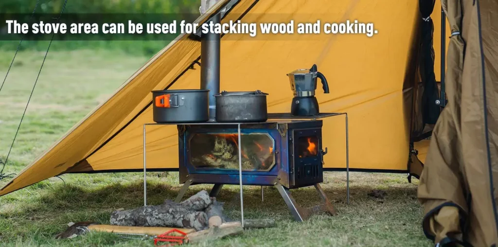 Hot Tent with a Wood Burning Stove