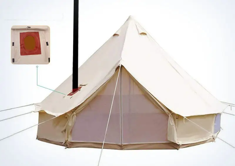 UNISTRENGH 4 Season Tent with Roof Stove Jack