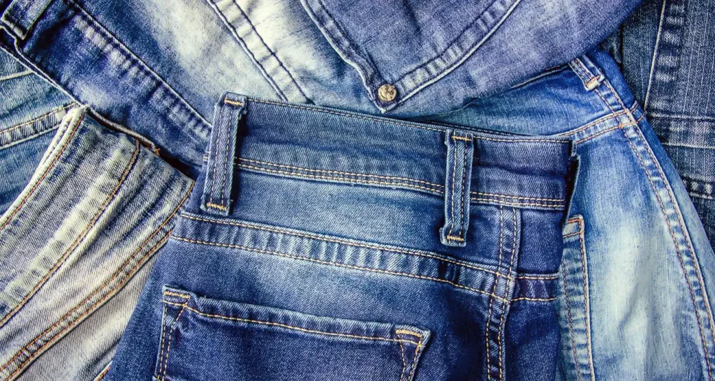 Close up Jeans pants