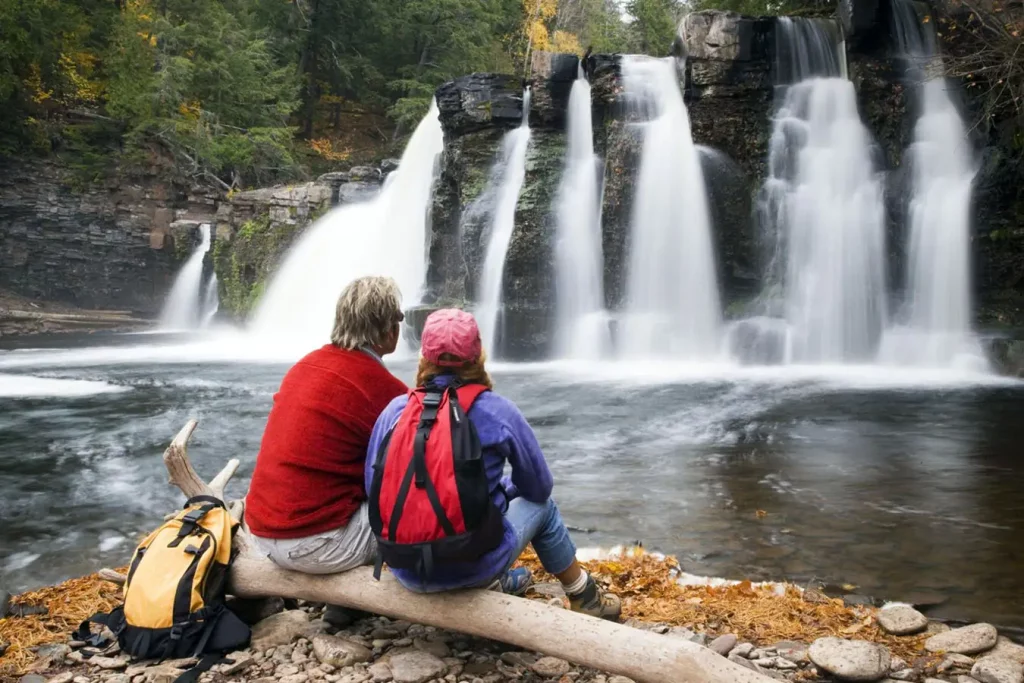 Hiking in the Porcupine Mountains in Michigan