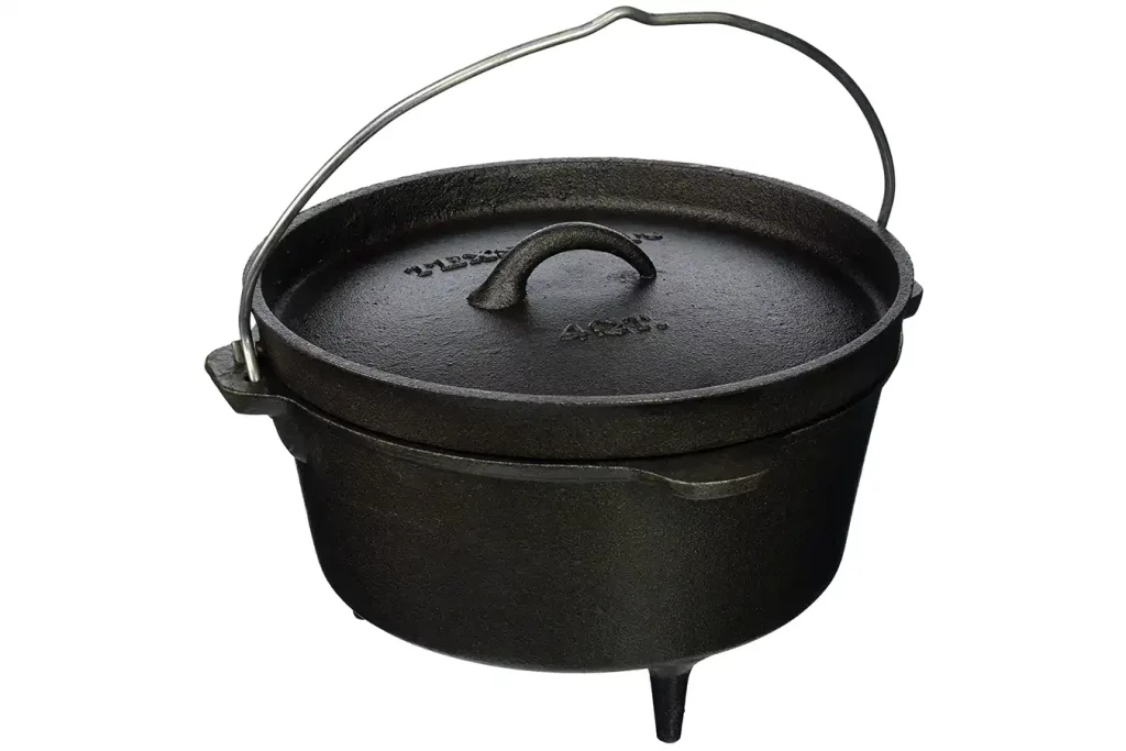 Texsport Cast Iron Dutch Oven with Legs