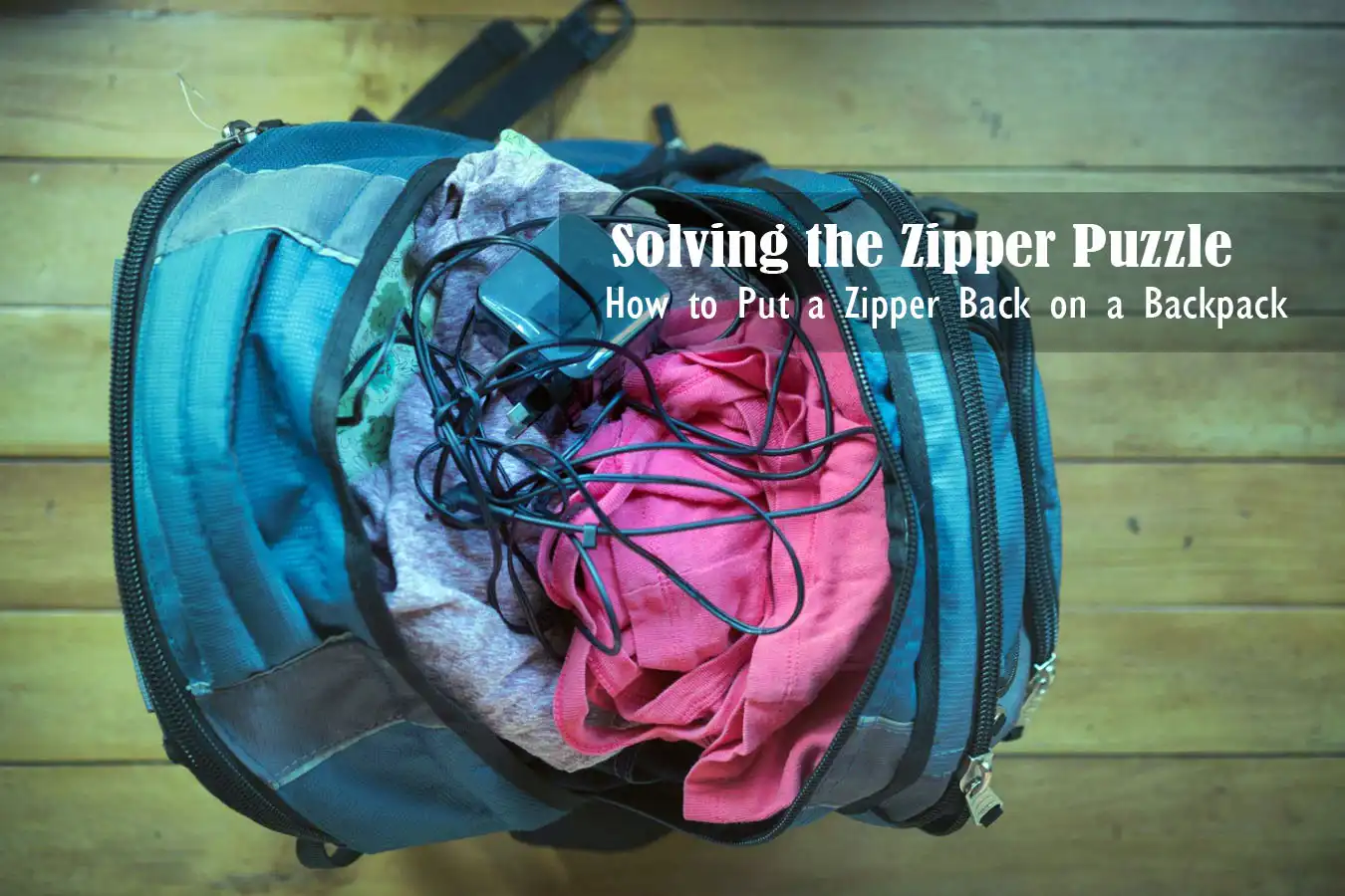 Zipper Back on a Backpack