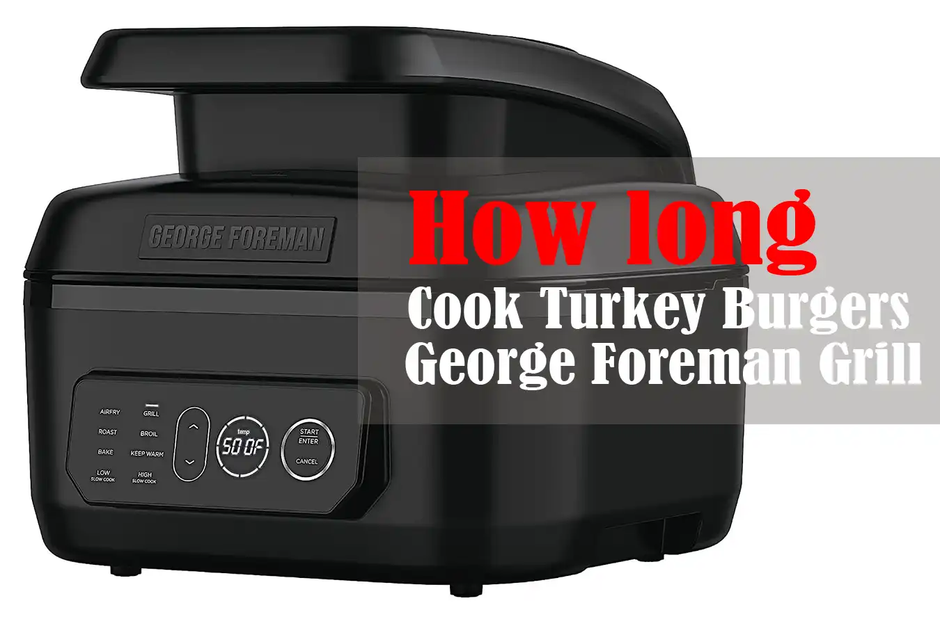 How Long to Cook Turkey Burgers on George Foreman Grill