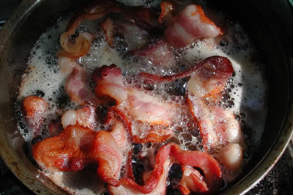 Cooking Bacon on a Cast Iron Skillet