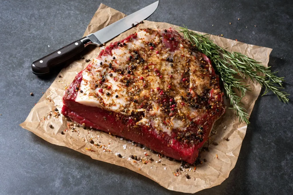 Marinated Steak on Butcher Paper