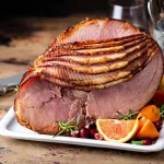 Christmas ham brown sugar glazed spiral cut