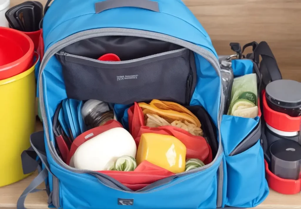Campfire Cooking Kit on a Backpack