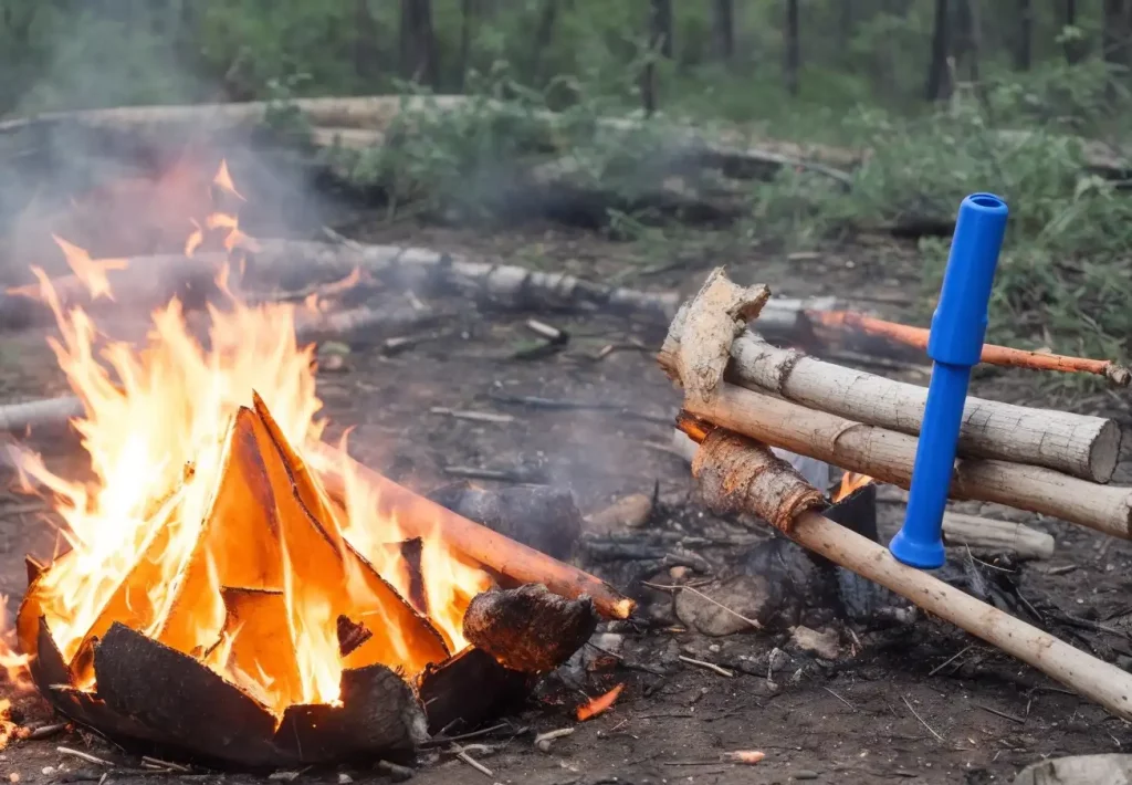 Fire Safety Tools in a Cooking Kit