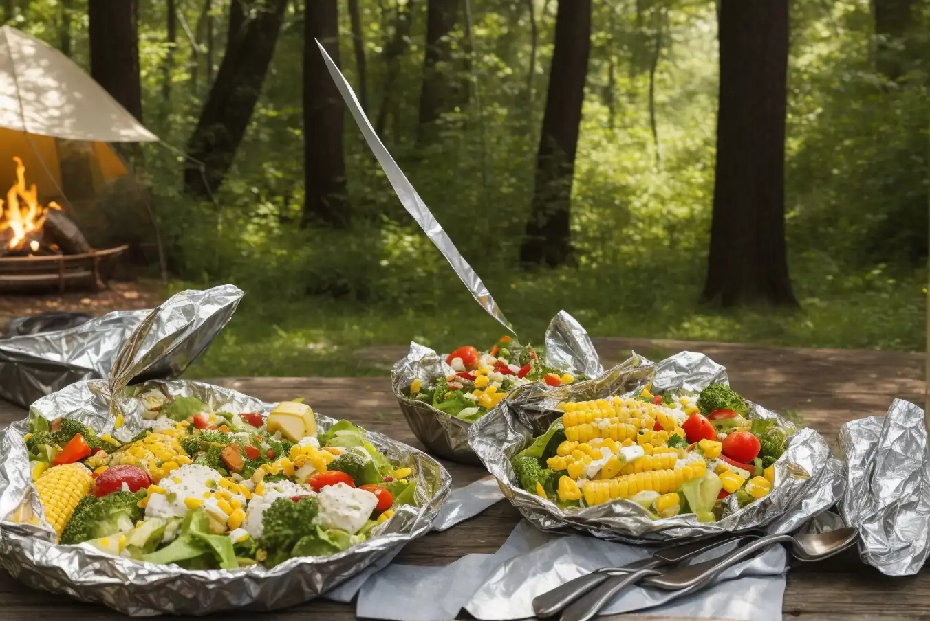 Sides and Salads in Foil Packets